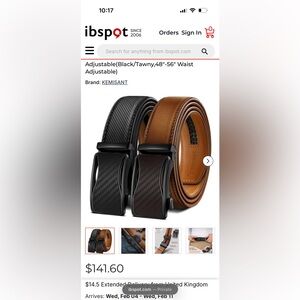 Kemiant Blue and Brown Men's Belt